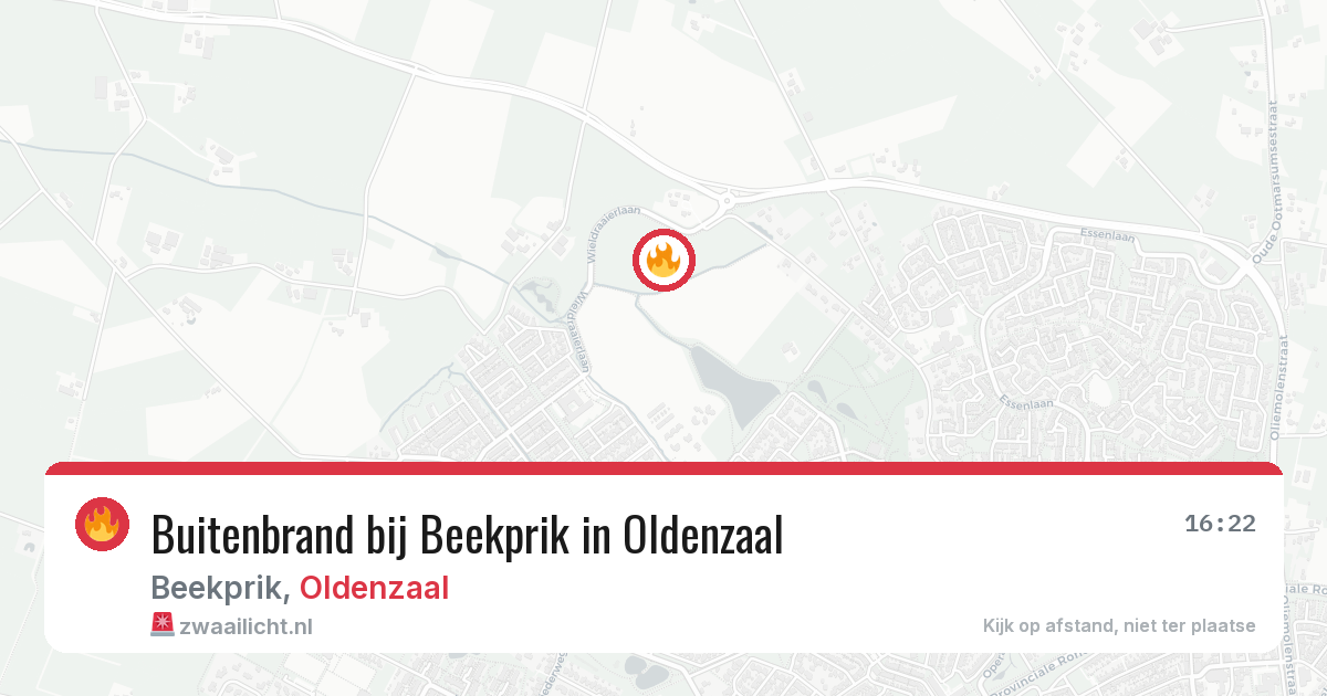 Buitenbrand bij Beekprik in Oldenzaal — 11 mei 2026