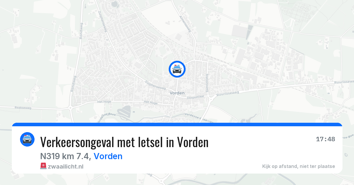 Verkeersongeval met letsel in Vorden — 28 mei 2026