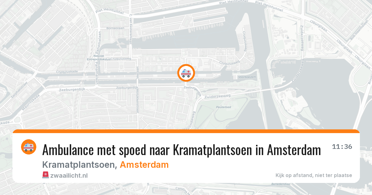Ambulance met spoed naar Kramatplantsoen in Amsterdam — 19 mei 2026
