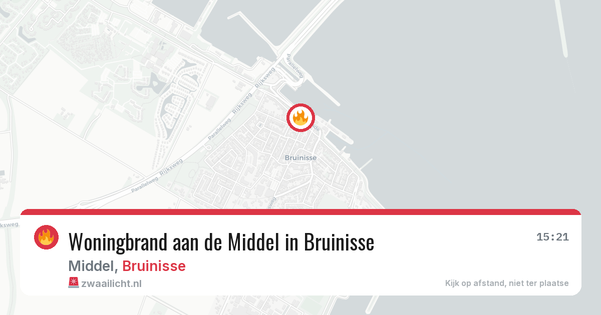 Woningbrand aan de Middel in Bruinisse — 11 mrt 2026