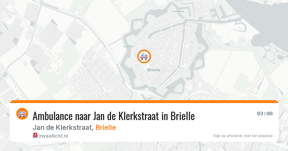 Ambulance naar Jan de Klerkstraat in Brielle — 9 apr 2026