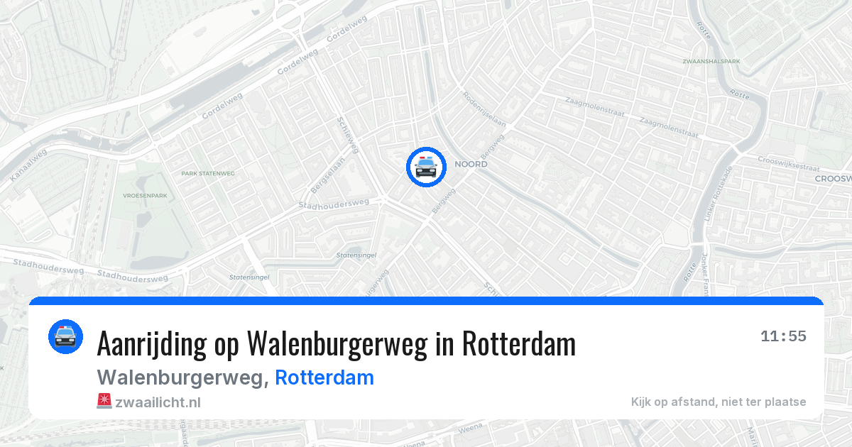 Aanrijding op Walenburgerweg in Rotterdam — 21 mei 2026