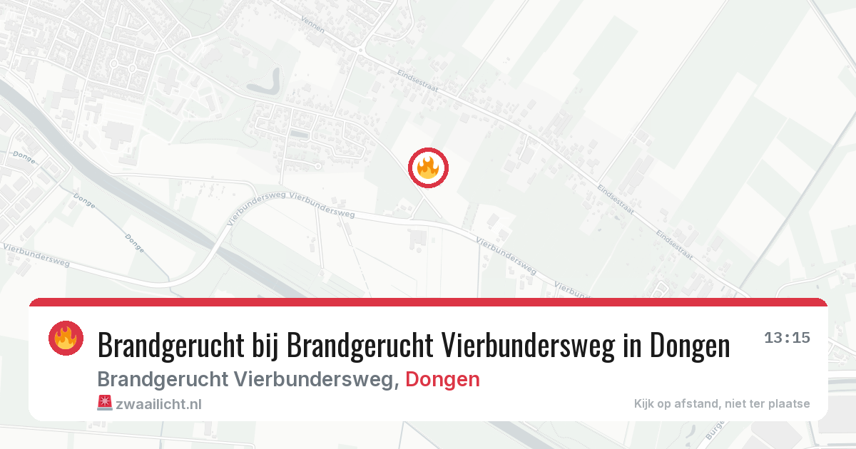 Brandgerucht bij Brandgerucht Vierbundersweg in Dongen — 30 jan 2026