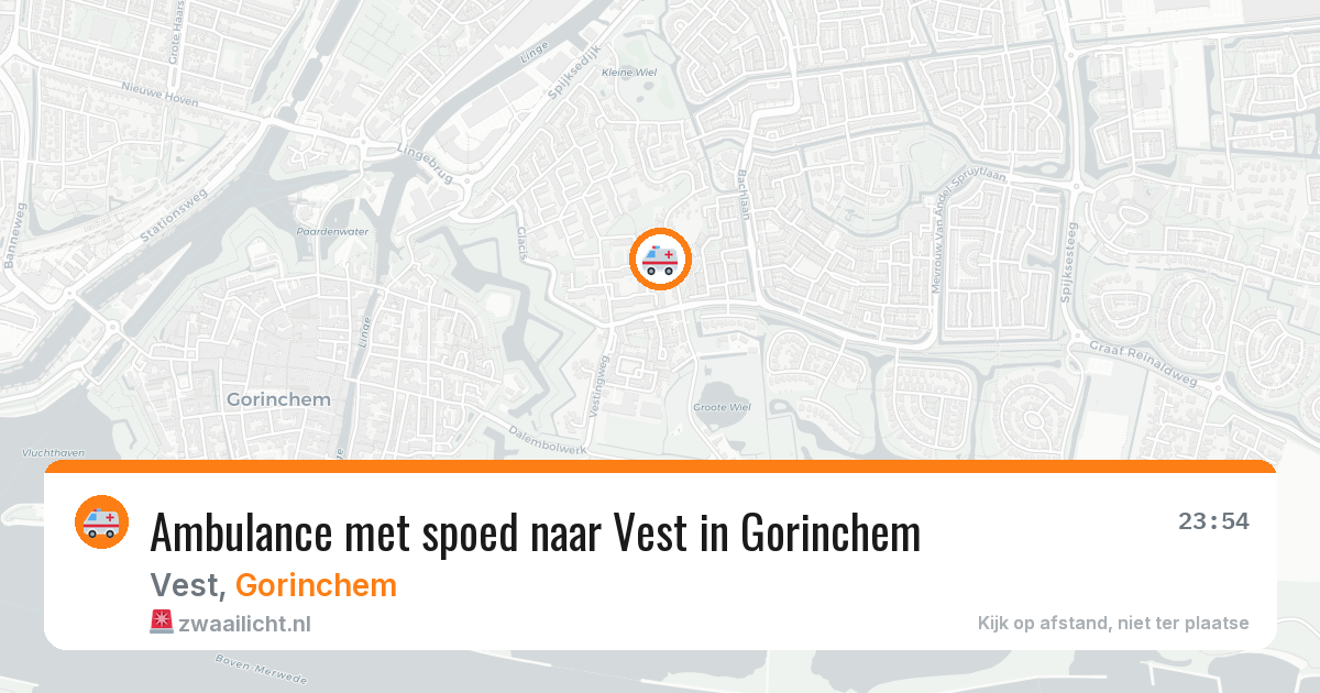 Ambulance met spoed naar Vest in Gorinchem — 23 mrt 2026