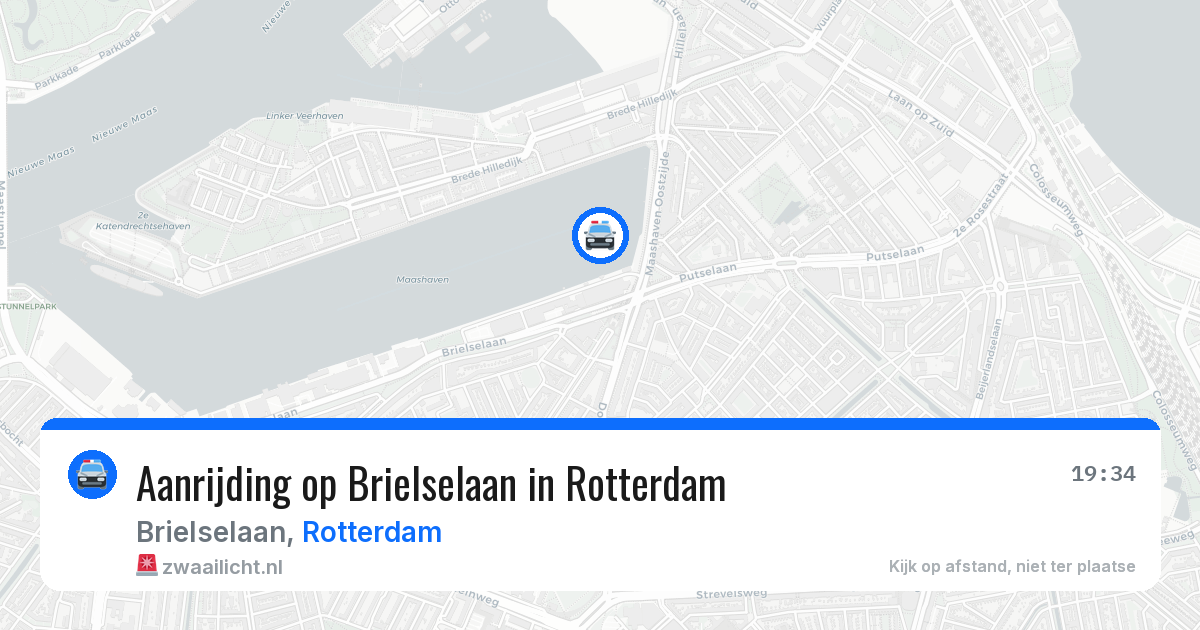 Aanrijding op Brielselaan in Rotterdam — 14 mei 2026