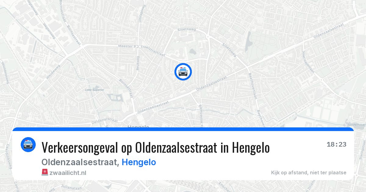 Verkeersongeval op Oldenzaalsestraat in Hengelo — 23 jun 2026