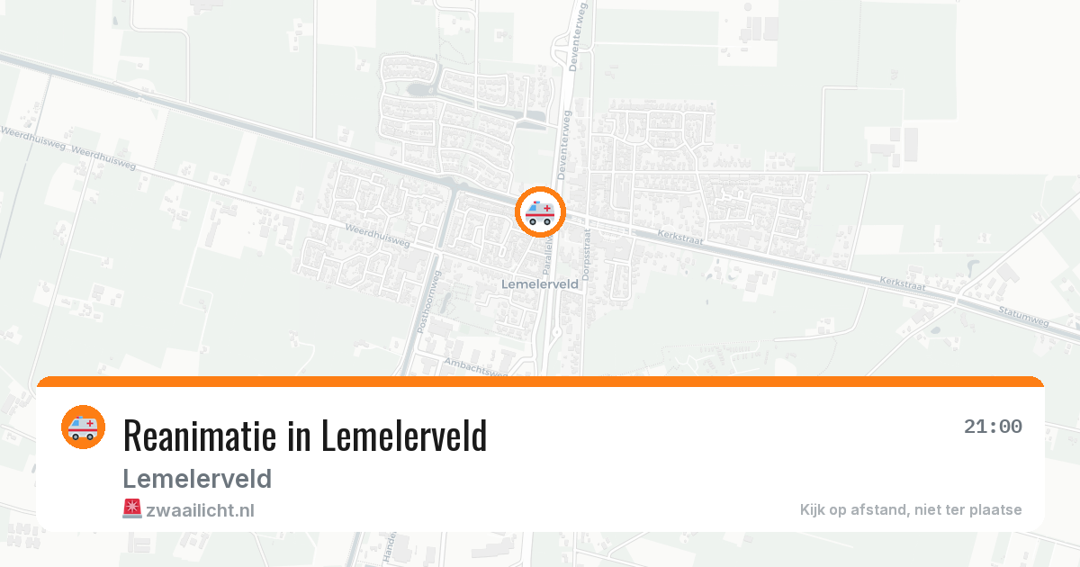Reanimatie in Lemelerveld — 24 mrt 2026
