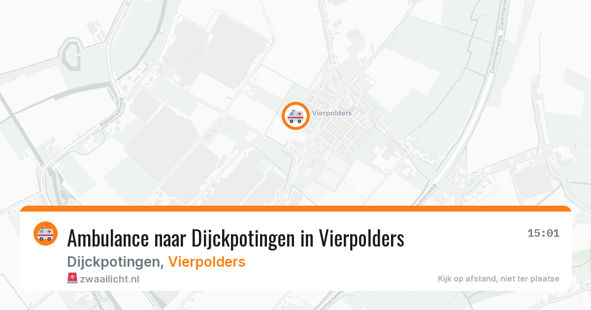 Ambulance naar Dijckpotingen in Vierpolders — 26 feb 2026