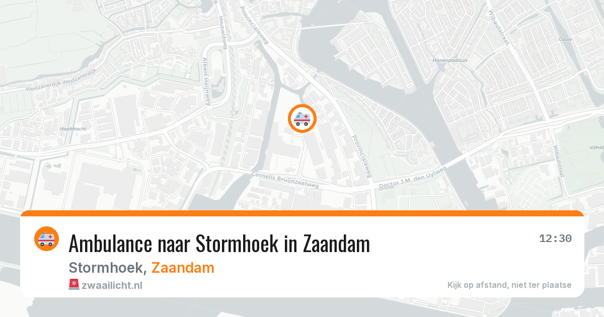 Ambulance naar Stormhoek in Zaandam — 29 jul 2026