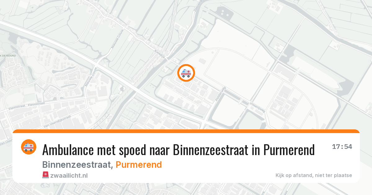 Ambulance met spoed naar Binnenzeestraat in Purmerend — 30 apr 2026
