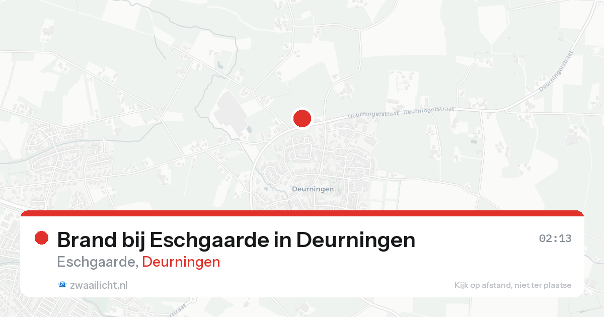 Brand bij Eschgaarde in Deurningen — 21 aug 2026
