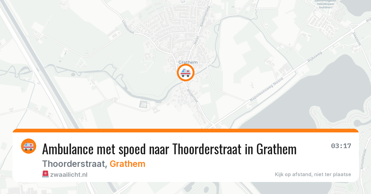 Ambulance met spoed naar Thoorderstraat in Grathem — 27 jun 2026