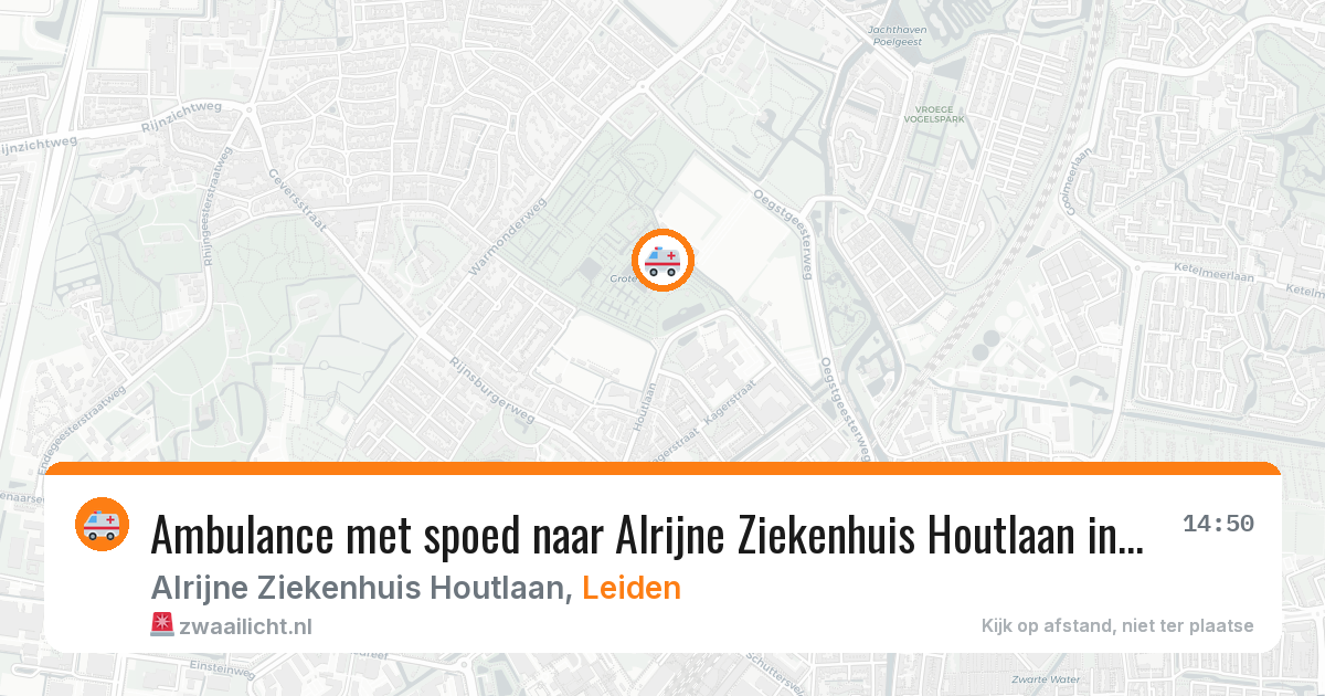 Ambulance met spoed naar Alrijne Ziekenhuis Houtlaan in Leiden — 4 feb 2026