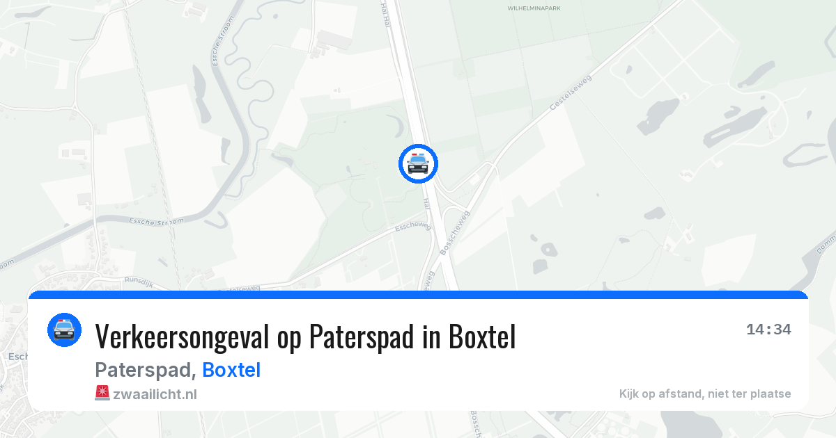 Verkeersongeval op Paterspad in Boxtel — 12 jun 2026