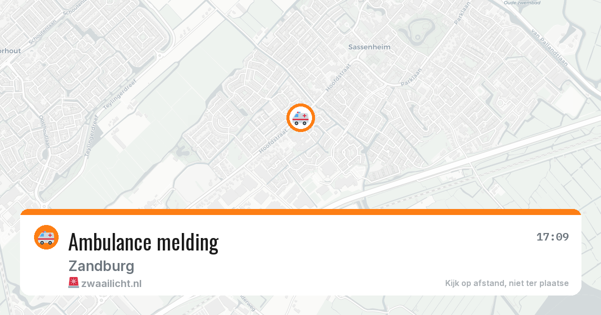 Ambulance melding — 5 mei 2026