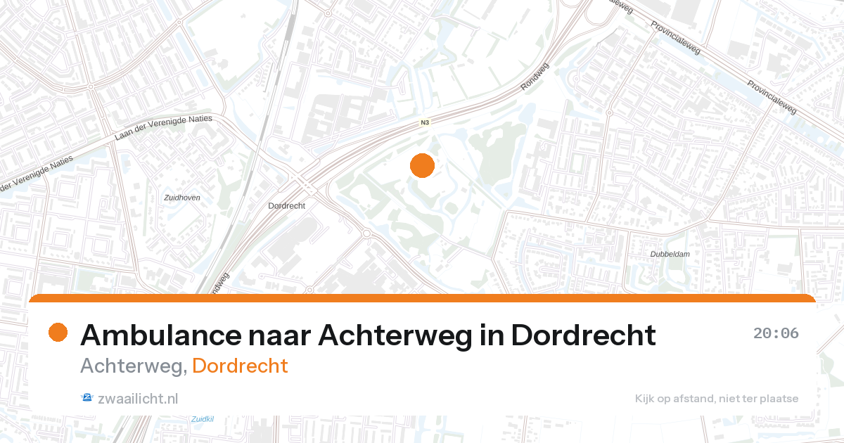 Ambulance naar Achterweg in Dordrecht — 26 aug 2026