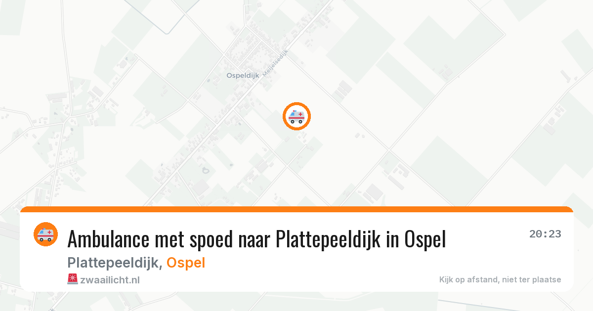 Ambulance met spoed naar Plattepeeldijk in Ospel — 28 jun 2026