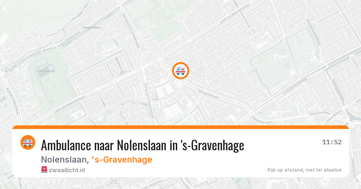 Ambulance naar Nolenslaan in 's-Gravenhage — 7 apr 2026