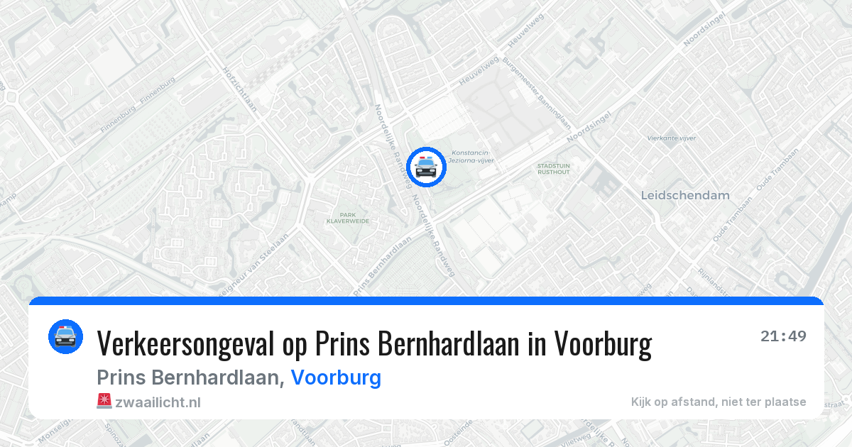 Verkeersongeval op Prins Bernhardlaan in Voorburg — 7 apr 2026