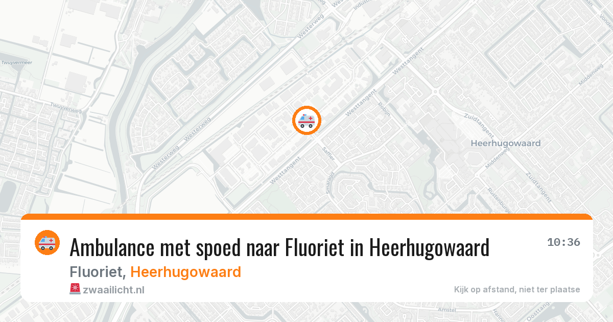 Ambulance met spoed naar Fluoriet in Heerhugowaard — 12 jun 2026