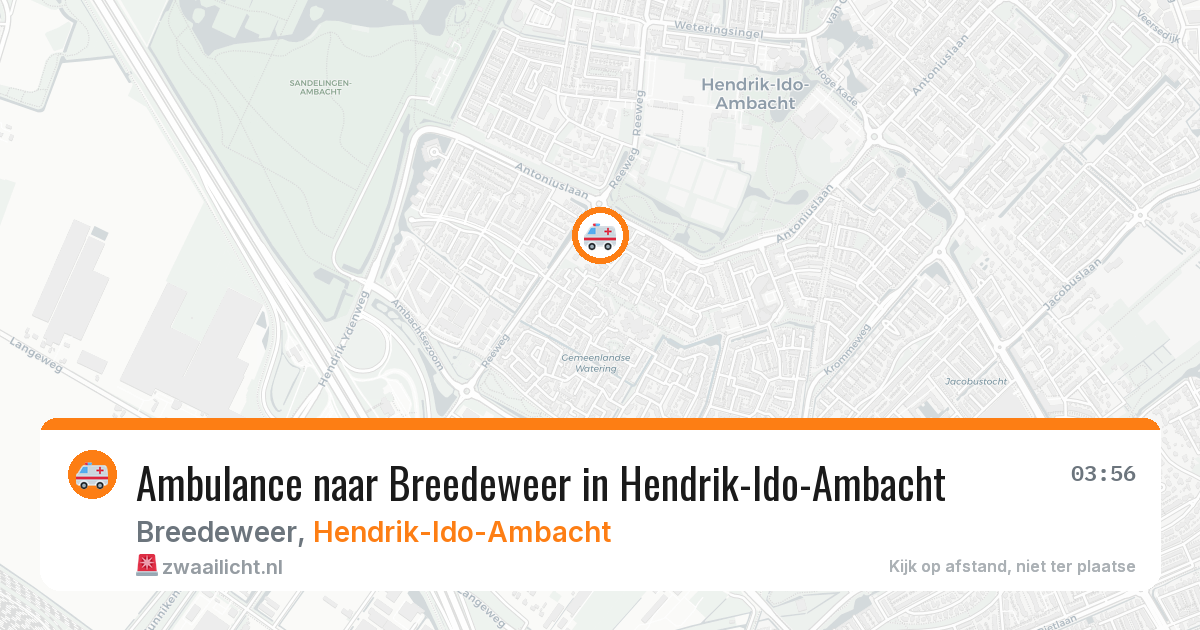 Ambulance naar Breedeweer in Hendrik-Ido-Ambacht — 17 jun 2026
