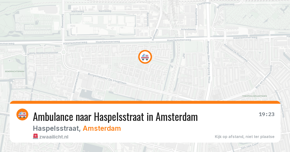 Ambulance naar Haspelsstraat in Amsterdam — 11 jun 2026