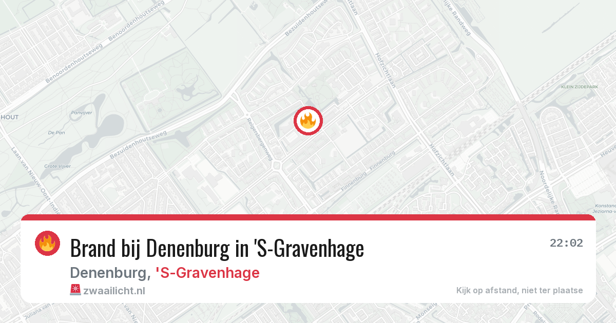 Brand bij Denenburg in 'S-Gravenhage — 27 mrt 2026