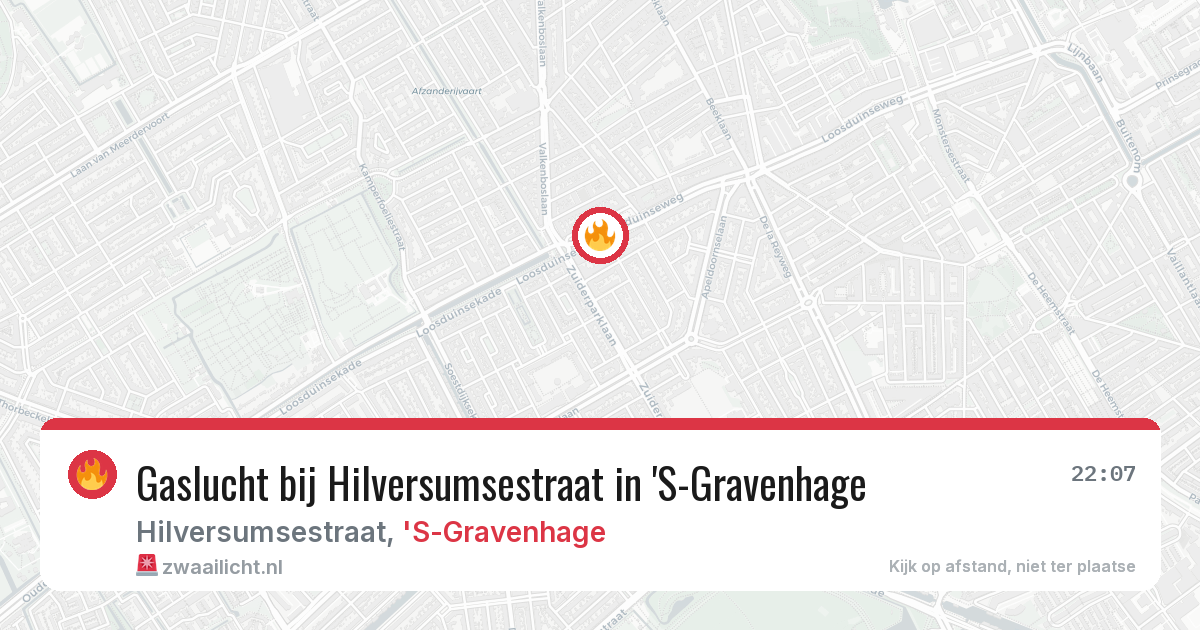 Gaslucht bij Hilversumsestraat in 'S-Gravenhage — 21 mei 2026