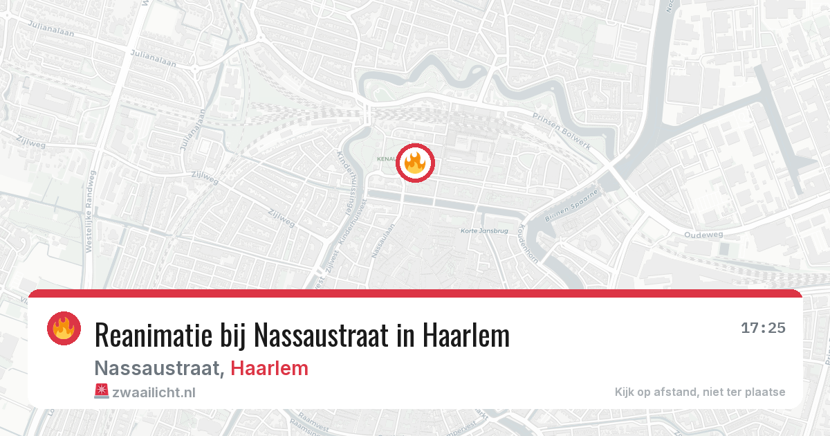Reanimatie bij Nassaustraat in Haarlem — 11 jun 2026