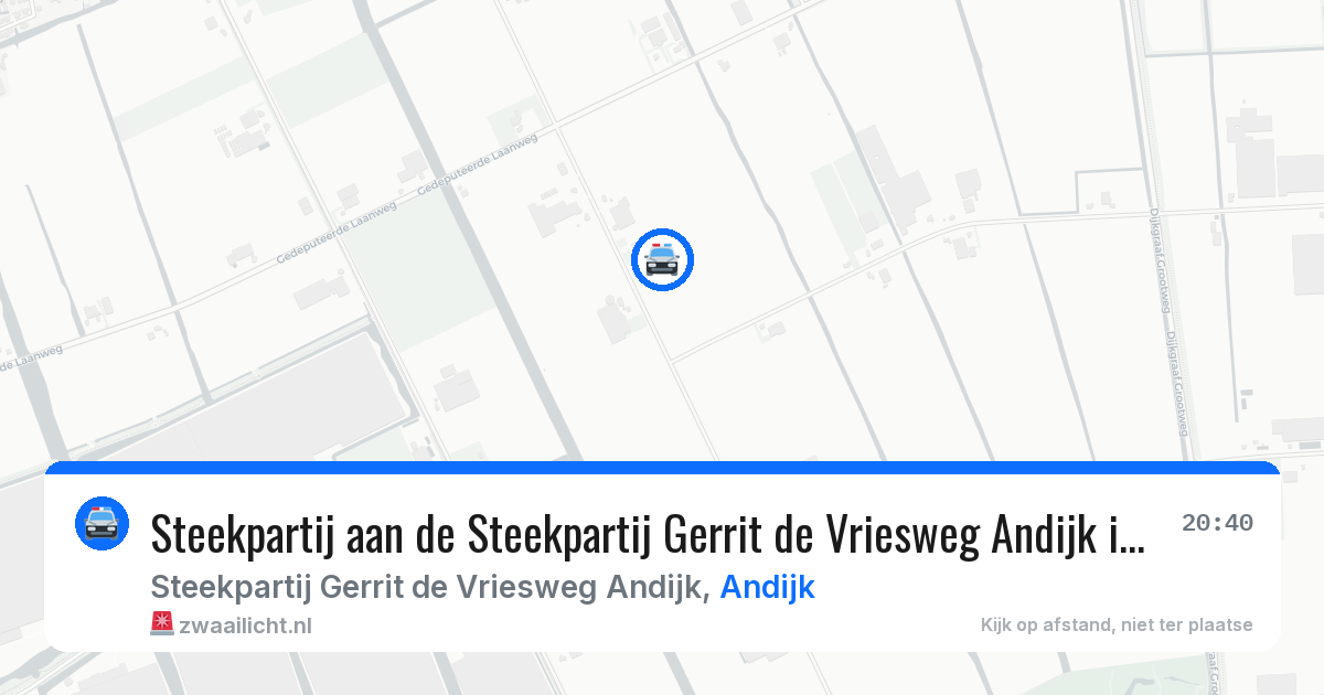 Steekpartij aan de Steekpartij Gerrit de Vriesweg Andijk in Andijk — 19 jun 2026