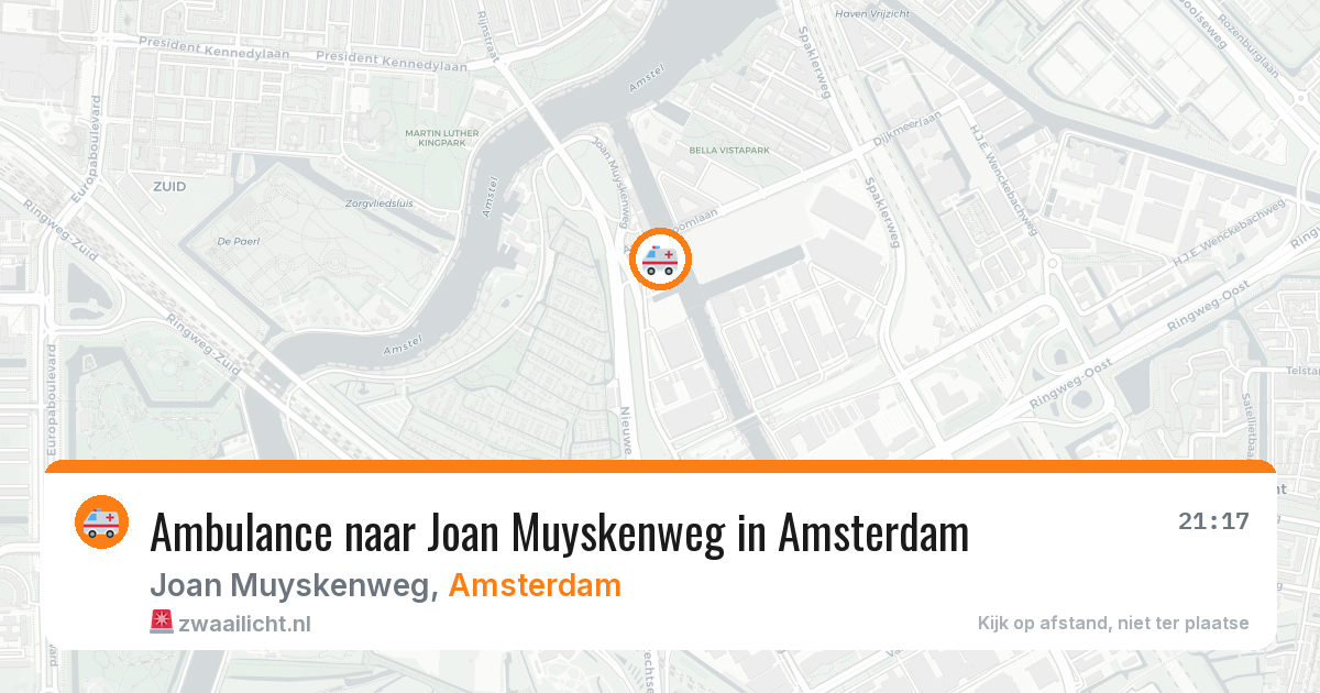 Ambulance naar Joan Muyskenweg in Amsterdam — 22 apr 2026