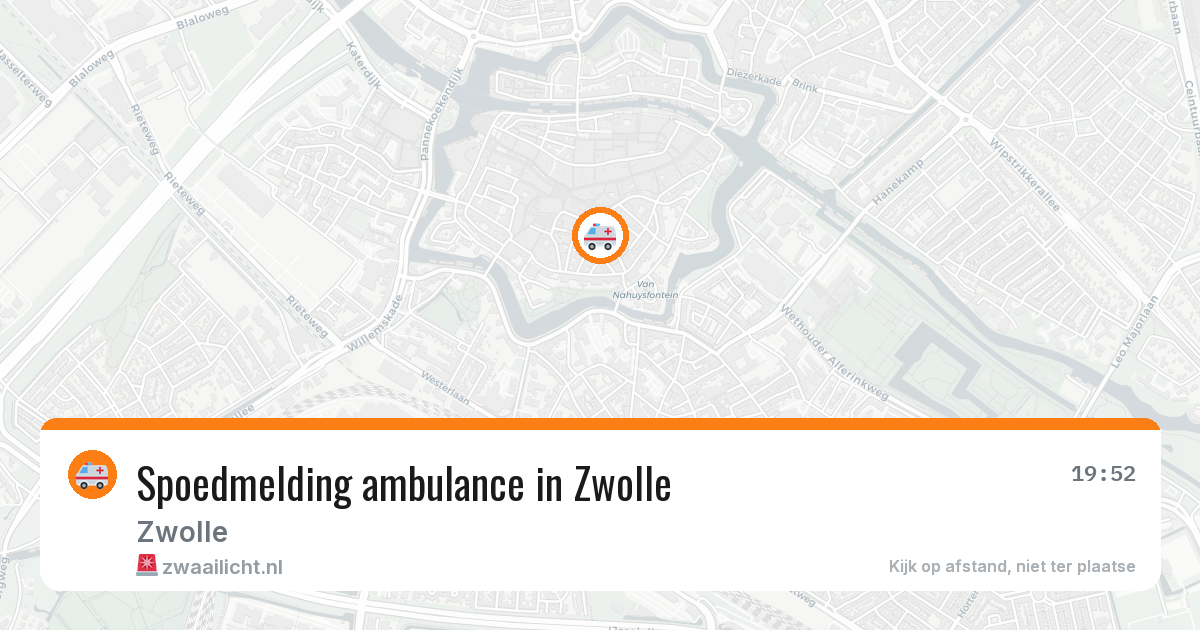 Spoedmelding ambulance in Zwolle — 13 mei 2026