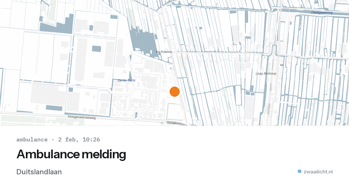 Ambulance melding — 2 feb 2026