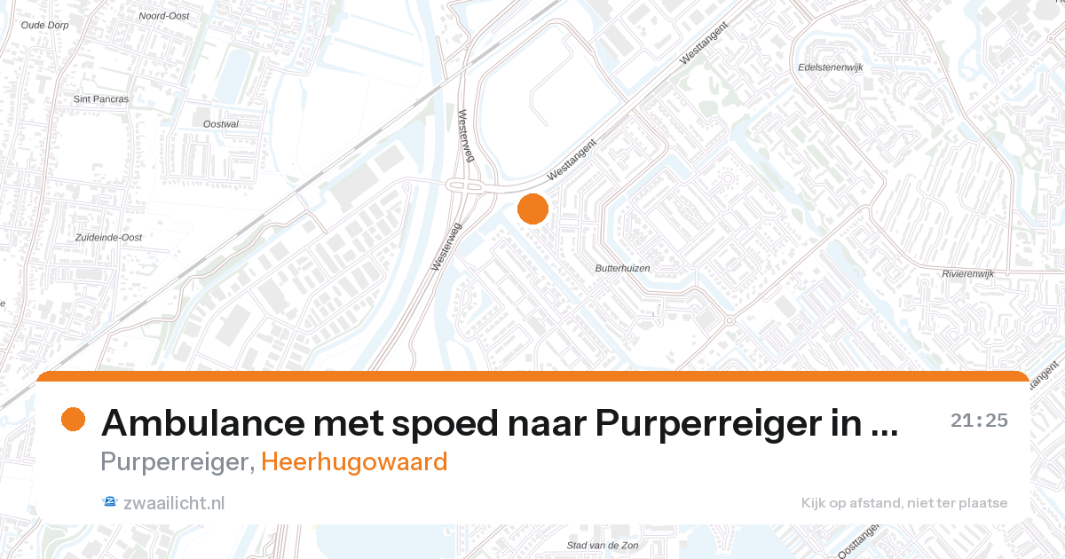 Ambulance met spoed naar Purperreiger in Heerhugowaard — 26 aug 2026