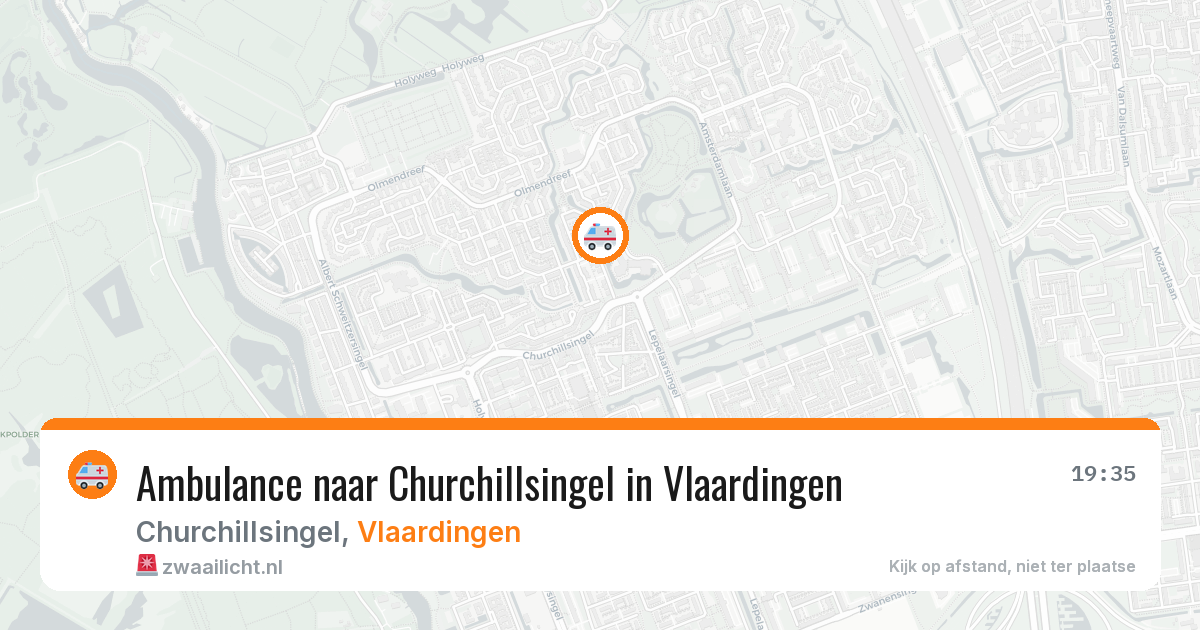 Ambulance naar Churchillsingel in Vlaardingen — 20 mei 2026
