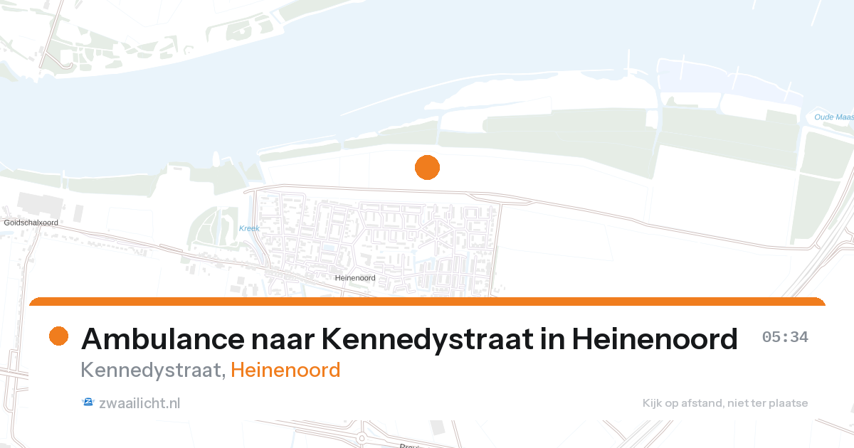 Ambulance naar Kennedystraat in Heinenoord — 7 feb 2026