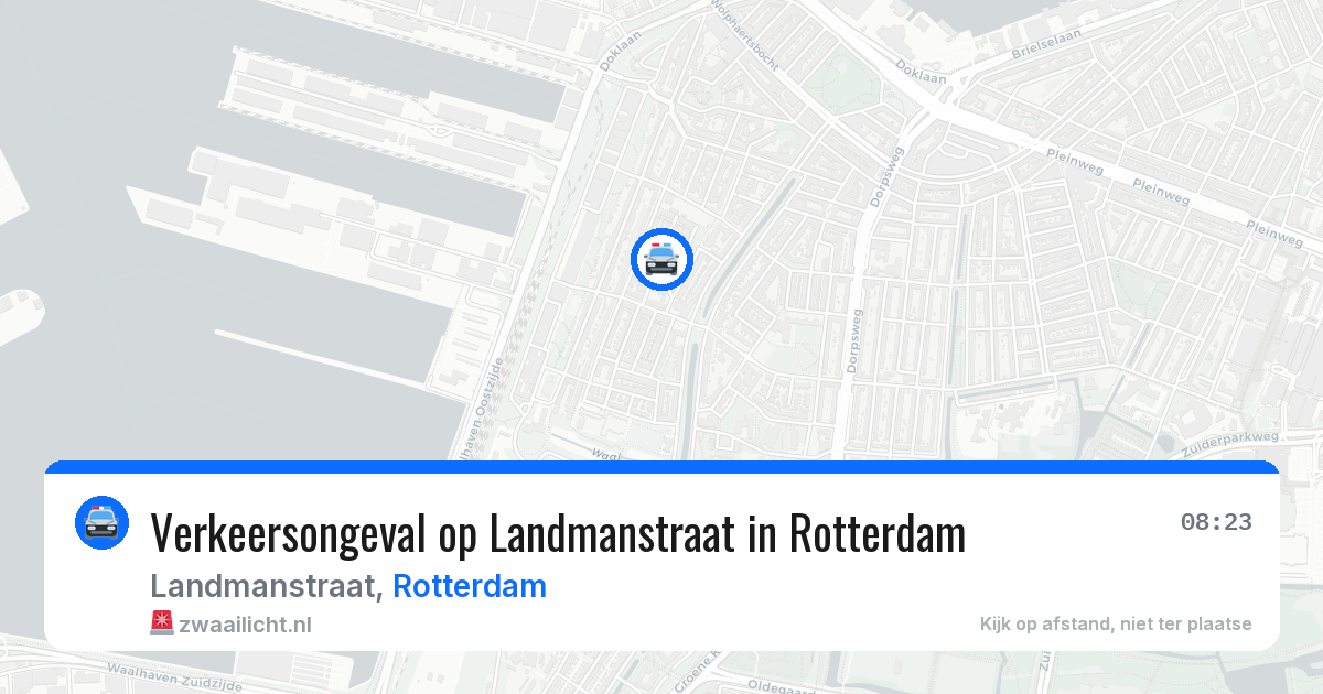 Verkeersongeval op Landmanstraat in Rotterdam — 14 jul 2026