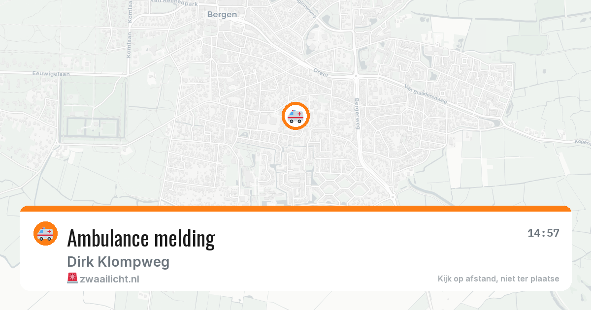 Ambulance melding — 26 jan 2026