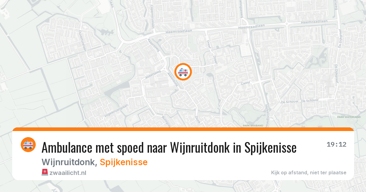 Ambulance met spoed naar Wijnruitdonk in Spijkenisse — 12 jun 2026