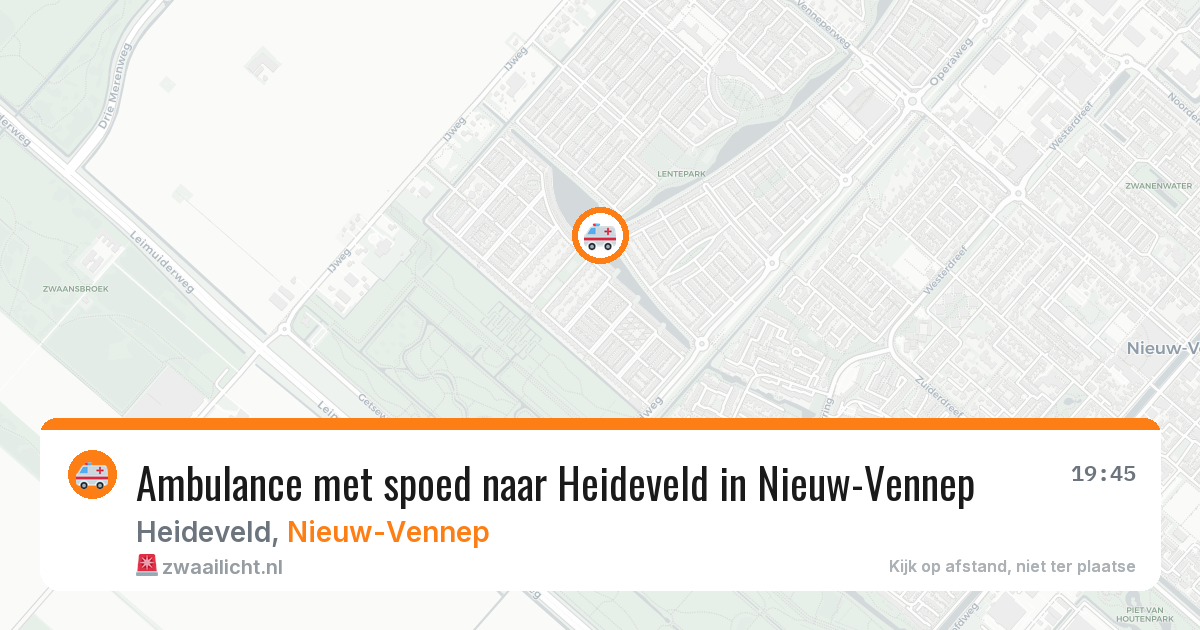 Ambulance met spoed naar Heideveld in Nieuw-Vennep — 29 apr 2026