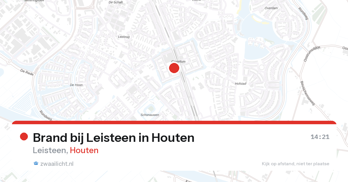 Brand bij Leisteen in Houten — 17 feb 2026