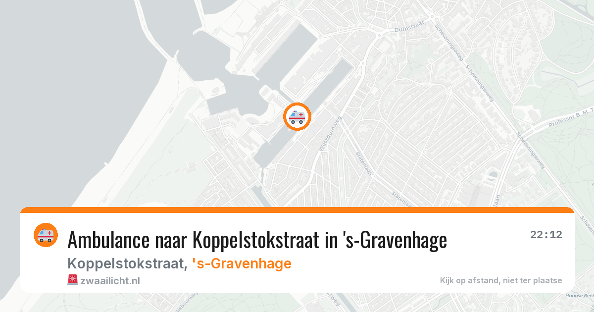 Ambulance naar Koppelstokstraat in 's-Gravenhage — 5 jul 2026