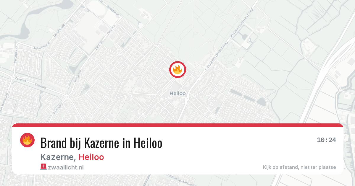 Brand bij Kazerne in Heiloo — 9 mrt 2026