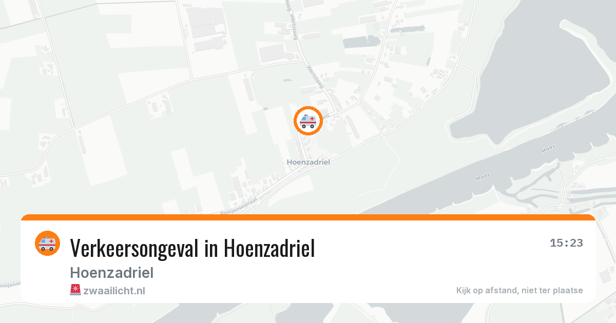 Verkeersongeval in Hoenzadriel — 30 jan 2026