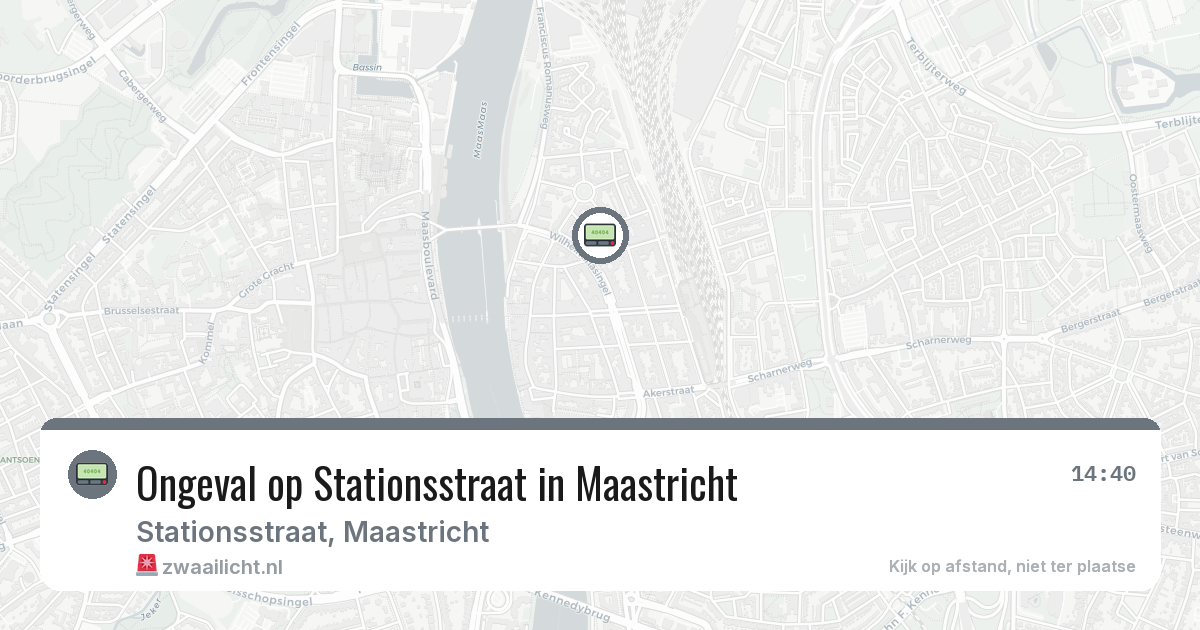 Ongeval op Stationsstraat in Maastricht — 16 jul 2026