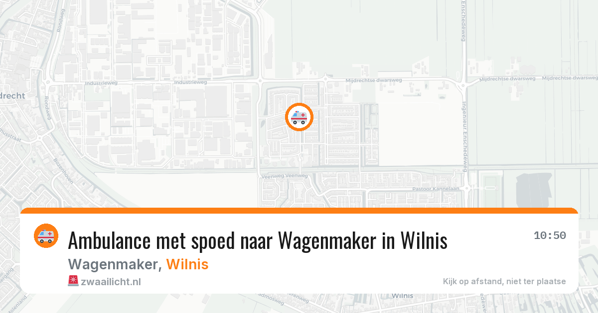 Ambulance met spoed naar Wagenmaker in Wilnis — 23 jul 2026