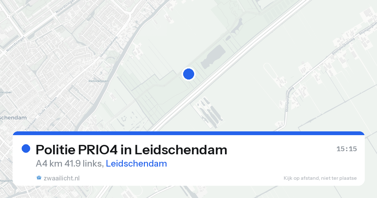 Politie PRIO4 in Leidschendam — 19 aug 2026 | 🚨 Zwaailicht.nl