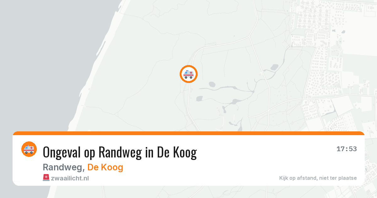 Ongeval op Randweg in De Koog — 14 aug 2026