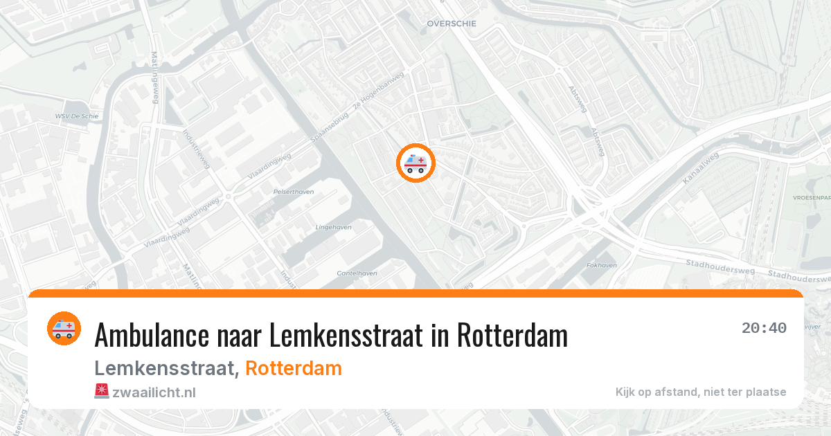 Ambulance naar Lemkensstraat in Rotterdam — 14 aug 2026