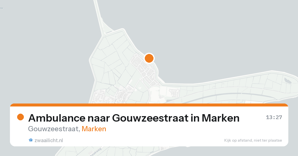 Ambulance naar Gouwzeestraat in Marken — 23 aug 2026